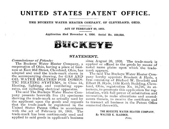 Buckeye Trademark Data