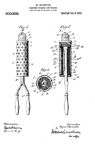 Patent for an Electric Curling Iron, No. 900,292