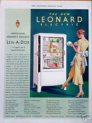 1932 Leonard Appliances ad