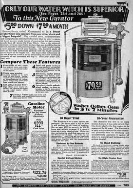 1929 ad for the Sears Water Witch Washer
