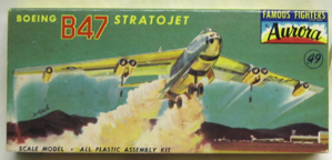 Aurora plastic model kit for the  B-47 Stratojet box art by Jo Kotula