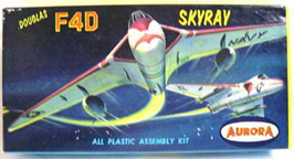 Aurora plastic model kit for the Douglas F4D Skyray box art by Jo Kotula