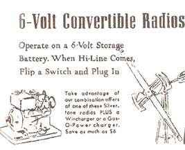 Sears Ad for Convertible Radios