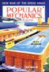 Floating seaport-airport Popular Mechanics July, 1937