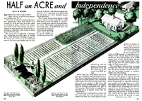 Half Acre Subsistence farming Popular mechanics September 1935