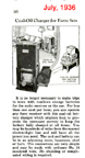 Kerosene powered battery charger Popular mechanics July 1936