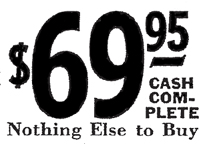 Full Cost disclosure in Sears Catalogue Radio Ads 1929-1939