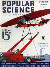 Popular Science October 1933 cover