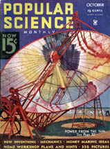 October, 1934 Cover of Popular Science