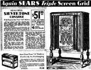 1931 Sears Catalogue Ad for the Silvertone M-1535  Radio