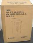 A.C. Gilbert Company Slot Car Set Shipping box