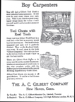 A.C. Gilbert Company Discussion of Boy Carpenters