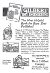 A.C. Gilbert Company Ad for Boy Engineering