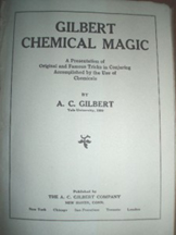 A.C. Gilbert Company  Gilbert Chemistry Magic Booklet