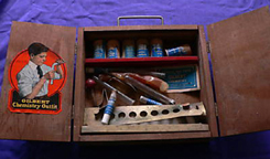 RARE 1920 A.C. GILBERT TOYS SCIENCE GLASS BLOWING KIT