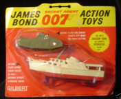A.C. Gilbert Company James Bond Accessories - Dr. No fire tank and the Disco Volante