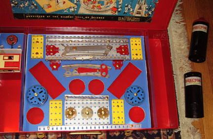 The bottom layer or Box of the 10.5 Erector Set