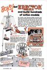 Erector Set Ad from the Nov 1953 Popular mechanics article on toy ideas