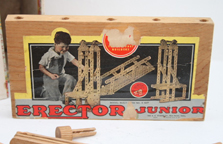A.C. Gilbert Company Erector Junior Set made of wood