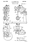 A.C. Gilbert Company Kitchen Stand Mixer Patent No. 2,007,300