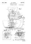 A.C. Gilbert Company Kitchen Stand Mixer Patent No. 2,247,708