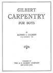 A.C. Gilbert Company  Carpentry Manual Cover
