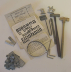 A.C. Gilbert Company Metal Casting Set -- illustration of components
