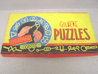 A.C. Gilbert Company Party Puzzles Set Box