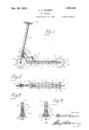 A.C. Gilbert Company New Wheel Toy Scooter Patent No. 1472164 