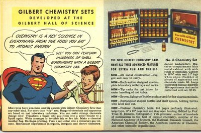 Superman endorses the Chemistry Set