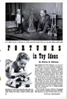 A.C. Gilbert Featured in Nov 1953 Popular Mechanics Article on toy ideas