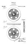 A.C. Gilbert Company New Wheel Toy Patent D-55136 for  the all purpose wheel