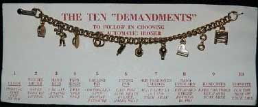 The 10 demandments Charm Bracelet