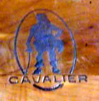  Cavalier Cedar Chest woodburned marker from the 1950s 