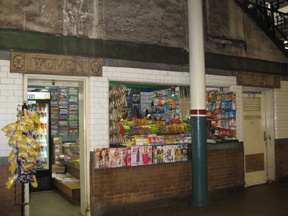 Convenience store made of public rest rooms at Astor Place, NYC