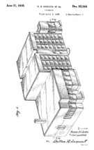 Norman Bel Geddes Mobil Station Design Patent D-95,906