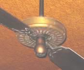 Ceiling Fan at Fanelli Cafe (SoHo, NYC) Closeup