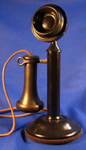 Western Electric Type 20 Candlestick Phone, Black Finish