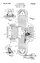 Brannock Device Patent No. 1,725,334