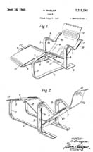 Marcel Breuer Molded Plywood Chaise Patent No 2,215,540