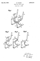 Marcel Breuer Spring Chair Patent No. 2,084,310
