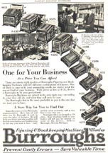 Advertisement for the Burroughs Adding Machine