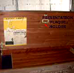  Cavalier Cedar Chest Presentation Plaque Holder