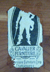  Cavalier Cedar Chest paper label from the 1920s