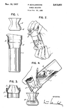 Schlumbohm Cocktail Shaker Patent No. 2,813,651