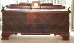  Chris Cavalier Cedar Chest with a clock 