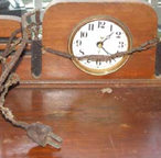  Chris Cavalier Cedar Chest with a clock 