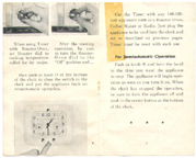 Westinghouse Roaster Clock-Timer manual  