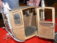 Napoleonic Coach in construction -- Side View showing door