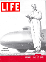 John Cobb on the cover of LIFE Magazine, September 1, 1947